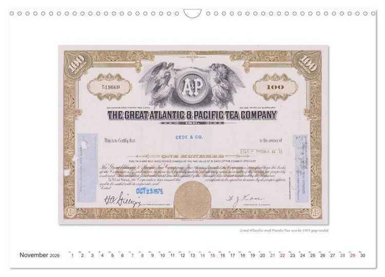 Produktbild: Aktien & Wertpapiere (Wandkalender 2026 DIN A3 quer), CALVENDO Monatskalender