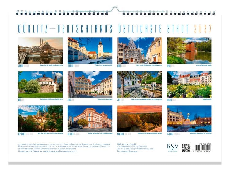 Produktbild: Kalender G&ouml;rlitz 2027 - Deutschlands &ouml;stlichste Stadt