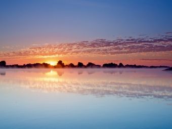 Produktbild: CALVENDO Puzzle Der Sonnenaufgang an der Elbe | 1000 Teile Lege-Gr&ouml;&szlig;e 64x48cm Foto-Puzzle f&uuml;r gl&uuml;ckliche Stunden