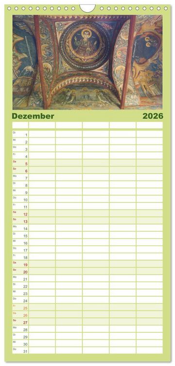 Produktbild: Familienplaner 2026 - Streifz&uuml;ge durch die Walachei mit 5 Spalten (Wandkalender, 21 x 45 cm) CALVENDO