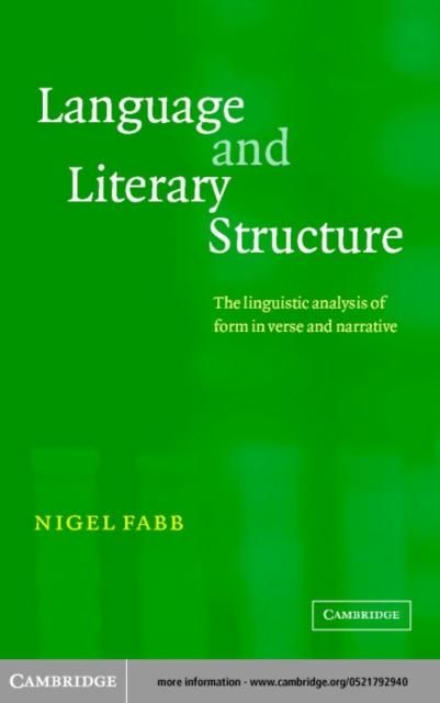 Produktbild: Language and Literary Structure