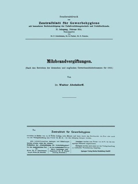Produktbild: Milzbrandvergiftungen