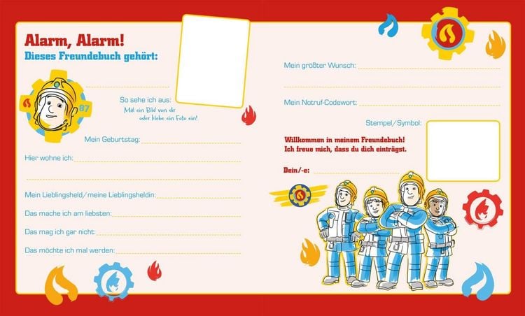 Produktbild: Feuerwehrmann Sam: Mein cooles Freundebuch