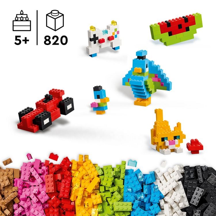 Produktbild: LEGO 11045 Classic Kreative Bunte Steine, Bauspielzeug, entwicklungsf&ouml;rderndes MINT-Set