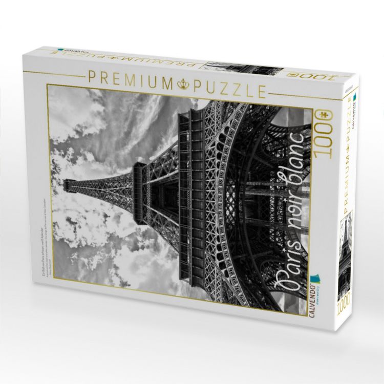 Produktbild: CALVENDO Puzzle Ein Bild von Paris schwarz wei&szlig; Kalender | 1000 Teile Lege-Gr&ouml;&szlig;e 64x48cm Foto-Puzzle f&uuml;r gl&uuml;ckliche Stunden