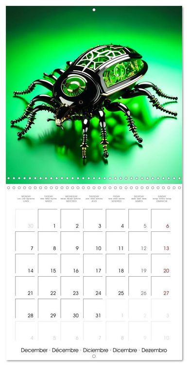 Produktbild: Mechanical Insects (Wall Calendar 2026 12 &times; 12 Inch) CALVENDO 12 Month Wall Calendar