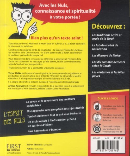 Produktbild: La Torah pour les nuls