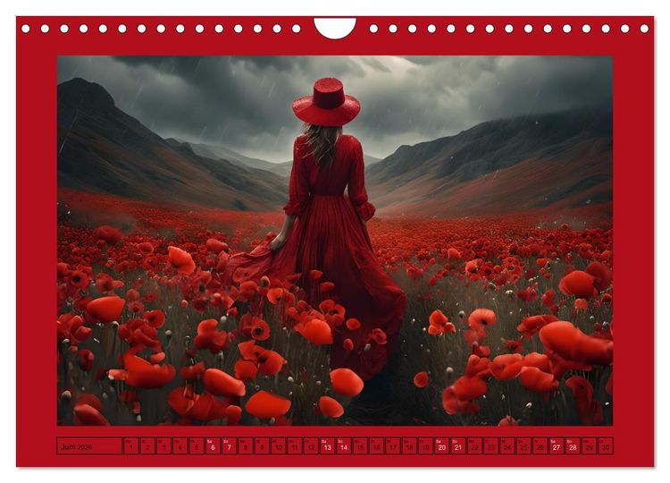 Produktbild: Regenzauber - Frauen im Wandel der Jahreszeiten (Wandkalender 2026 DIN A4 quer), CALVENDO Monatskalender