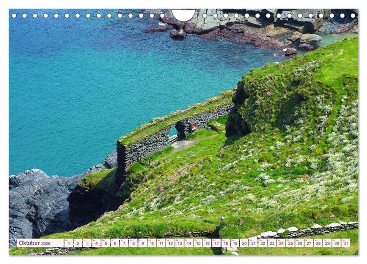 Produktbild: Cornwall im Fr&uuml;hling (Wandkalender 2026 DIN A4 quer), CALVENDO Monatskalender