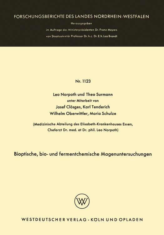 Produktbild: Bioptische, bio- und fermentchemische Magenuntersuchungen