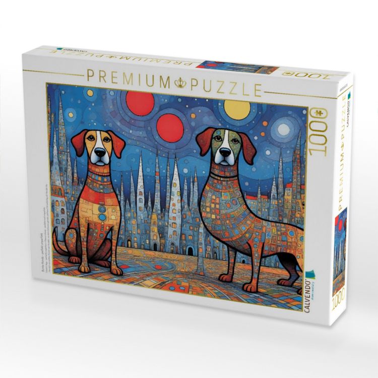 Produktbild: CALVENDO Puzzle Bunte Hunde - perfekt unperfekt | 1000 Teile Lege-Gr&ouml;&szlig;e 64x48cm Foto-Puzzle f&uuml;r gl&uuml;ckliche Stunden