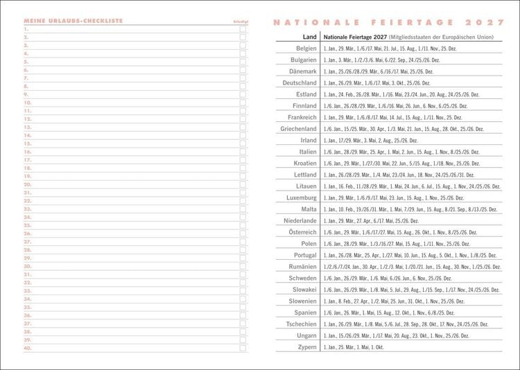 Produktbild: Lady Terminkalender A6 2027