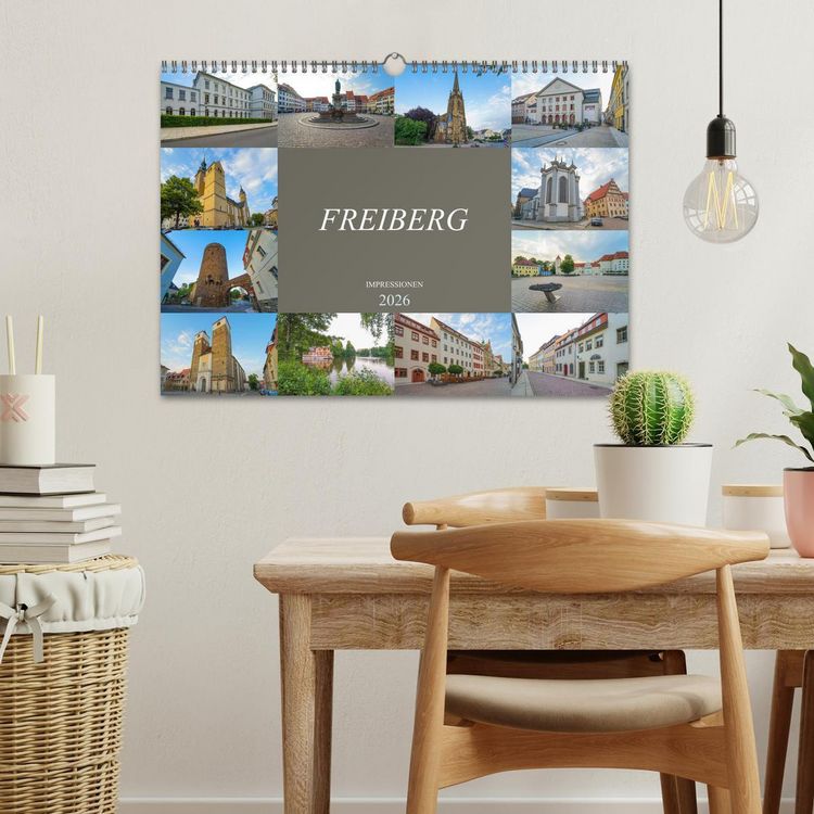 Produktbild: Freiberg Impressionen (Wandkalender 2026 DIN A3 quer), CALVENDO Monatskalender