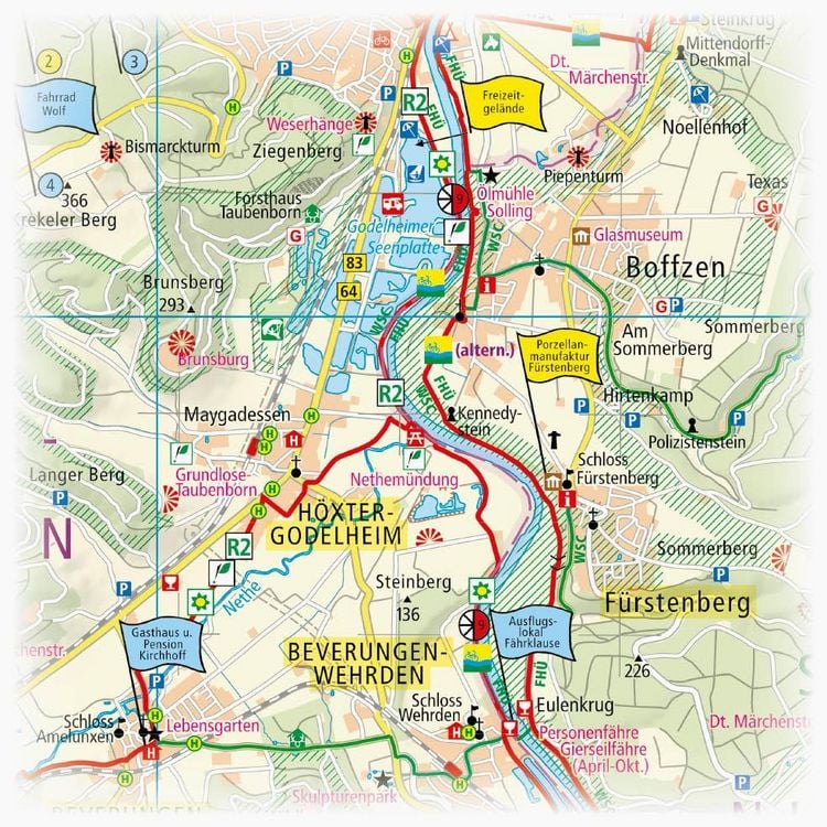 Produktbild: Publicpress Radkarte Kulturland Kreis H&ouml;xter 1:75.000