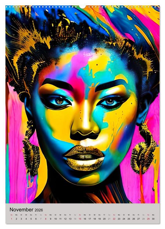 Produktbild: Portraits afrikanischer Frauen (Wandkalender 2026 DIN A2 hoch), CALVENDO Monatskalender