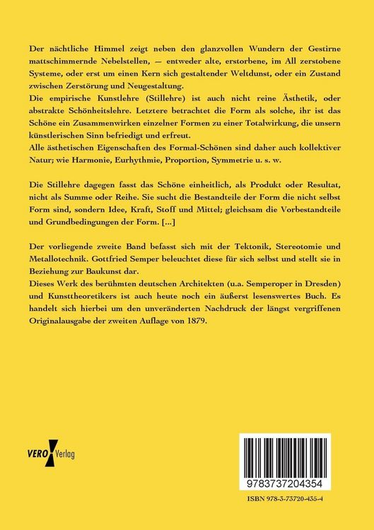 Produktbild: Der Stil in den technischen und tektonischen K&uuml;nsten oder praktische &Auml;sthetik