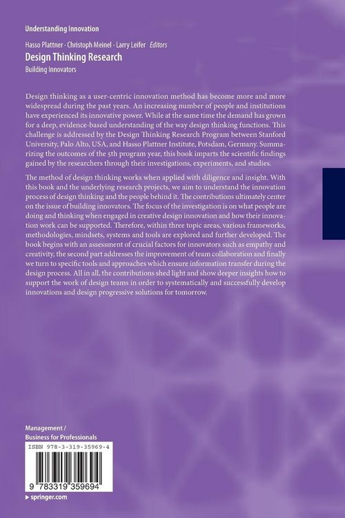 Produktbild: Design Thinking Research