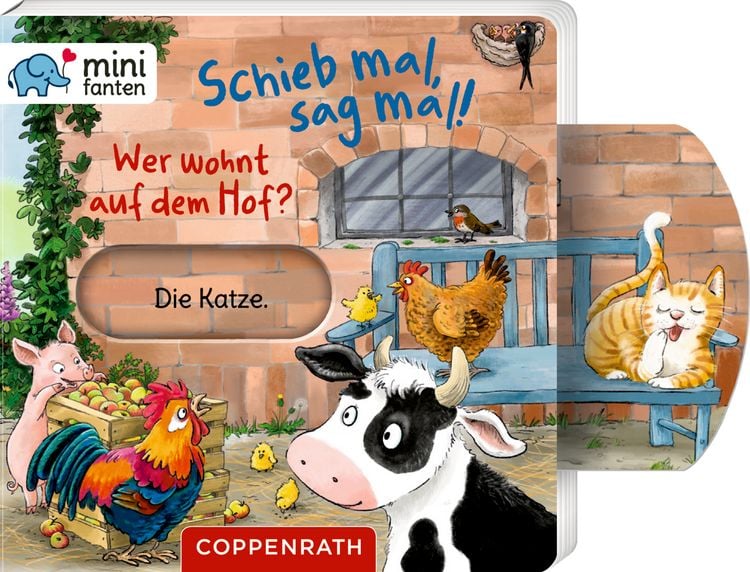 Produktbild: Minifanten 49: Schieb mal, sag mal! Wer wohnt auf dem Hof?