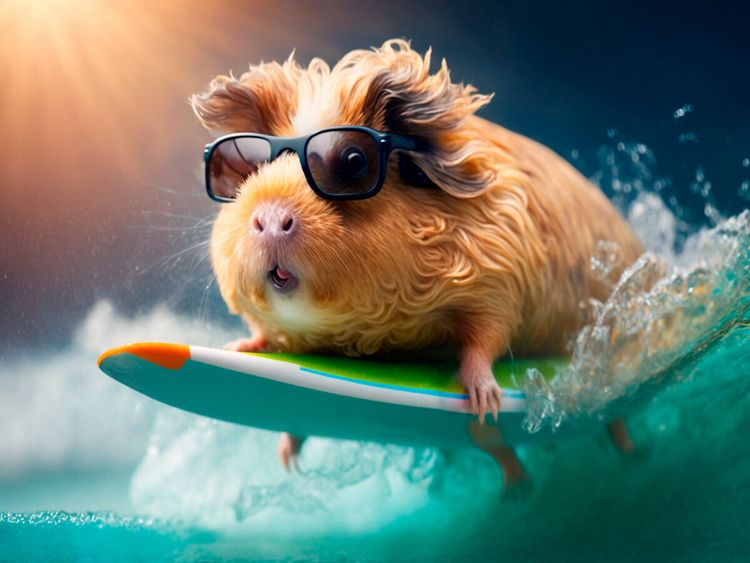 Produktbild: CALVENDO Puzzle Schwein im Meer | 1000 Teile Lege-Gr&ouml;&szlig;e 64x48cm Foto-Puzzle f&uuml;r gl&uuml;ckliche Stunden