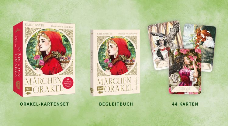 Produktbild: Orakel-Kartenset: M&auml;rchenorakel | Inspirierende Lehren und Weisheiten aus Rotk&auml;ppchen, Rapunzel, Rumpelstilzchen und Co.