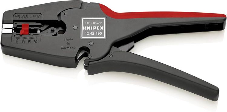 Produktbild: Knipex MultiStrip 10 12 42 195 Automatische Abisolierzange 0.03 bis 10 mm&sup2; 7 bis 32