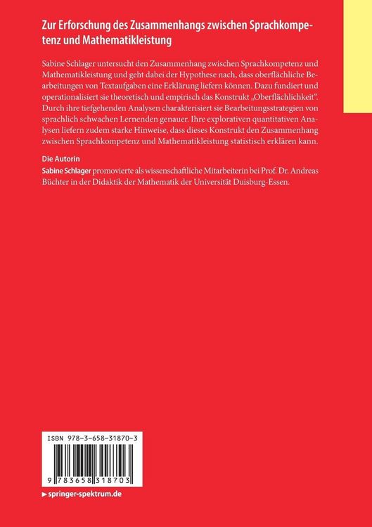 Produktbild: Zur Erforschung des Zusammenhangs zwischen Sprachkompetenz und Mathematikleistung