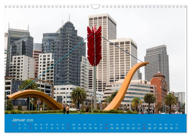 Produktbild: San Francisco - Wie ich es sehe (Wandkalender 2026 DIN A3 quer), CALVENDO Monatskalender