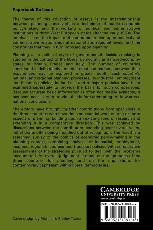 Produktbild: Planning, Politics and Public Policy