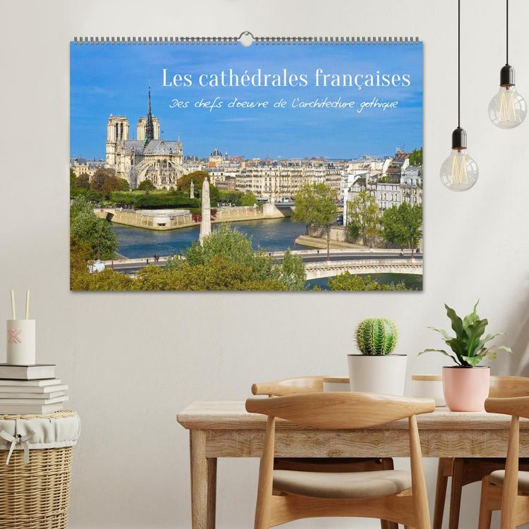 Produktbild: Les cath&eacute;drales fran&ccedil;aises &ndash; Des chefs-d'&oelig;uvre de l&rsquo;architecture gothique (Calendrier mural 2027 DIN A2 vertical), CALVENDO calendrier mensuel