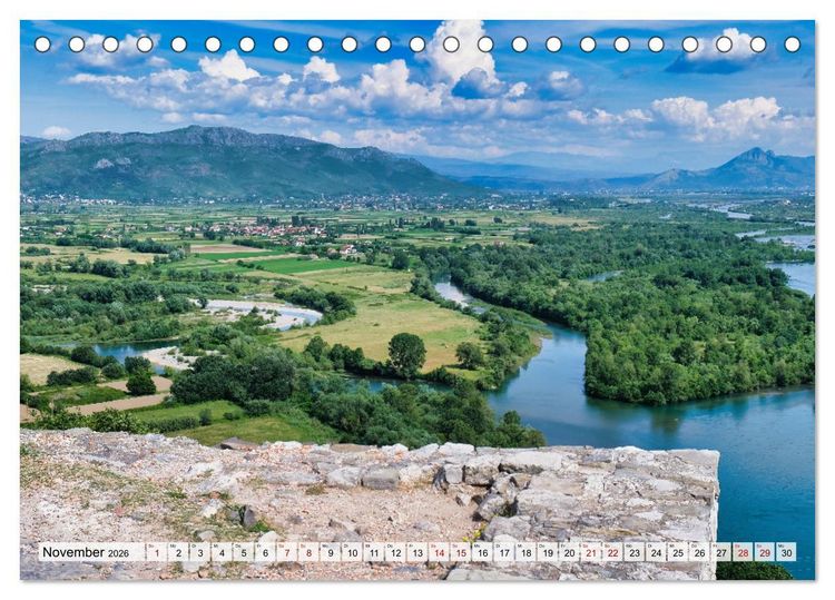 Produktbild: Faszinierendes Albanien (Tischkalender 2026 DIN A5 quer), CALVENDO Monatskalender