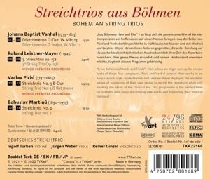 Produktbild: Deutsches Streichtrio: Streichtrios aus B&ouml;hmen