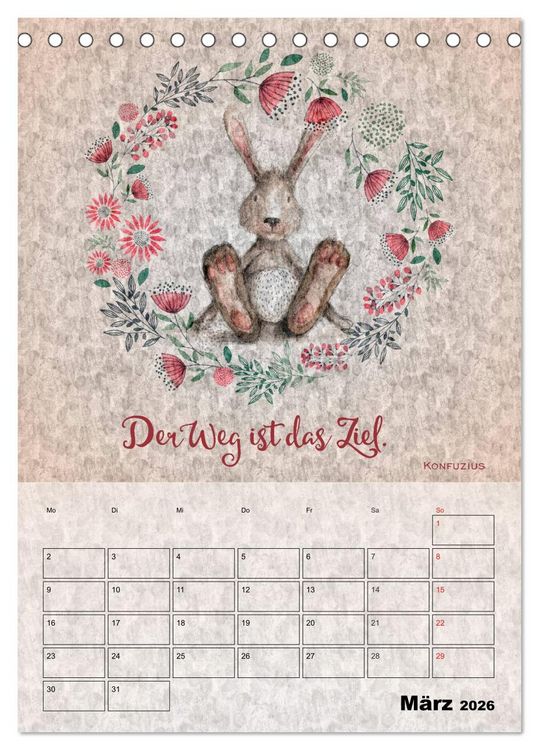 Produktbild: Lebensweisheiten zum Reflektieren (Tischkalender 2026 DIN A5 hoch), CALVENDO Monatskalender