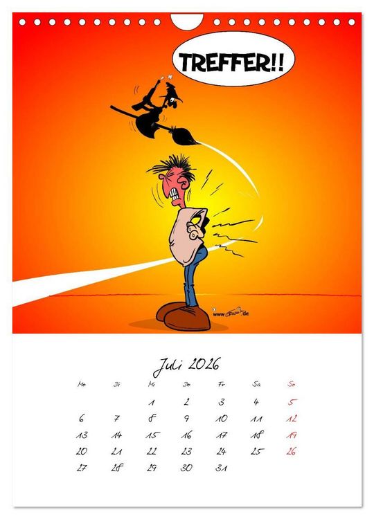 Produktbild: Trumix Cartoons - Gesundheit (Wandkalender 2026 DIN A4 hoch), CALVENDO Monatskalender