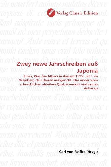 Produktbild: Zwey newe Jahrschreiben au&szlig; Japonia