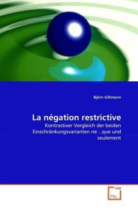 Produktbild: Gillmann, B: N&eacute;gation restrictive