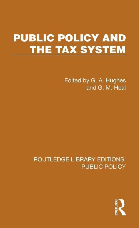 Produktbild: Public Policy and the Tax System