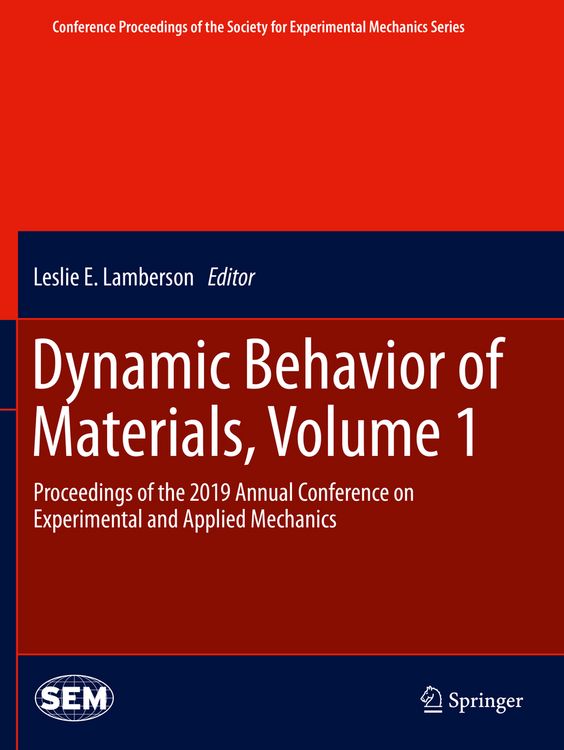 Produktbild: Dynamic Behavior of Materials, Volume 1