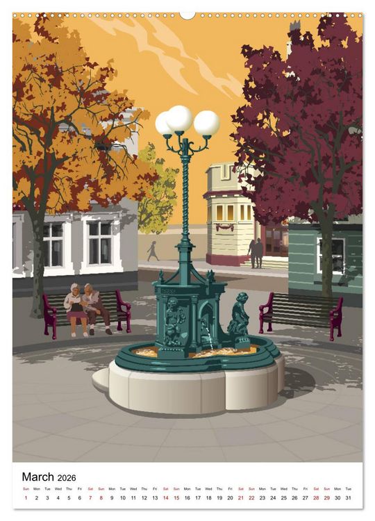 Produktbild: Ilkeston, Past and Present (High Quality Premium Wall Calendar 2026 DIN A2 portrait),CALVENDO 12 Month Wall Calendar