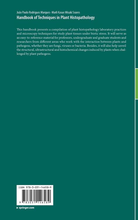 Produktbild: Handbook of Techniques in Plant Histopathology