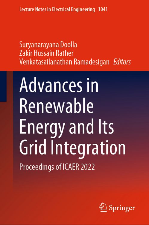 Produktbild: Advances in Renewable Energy and Its Grid Integration