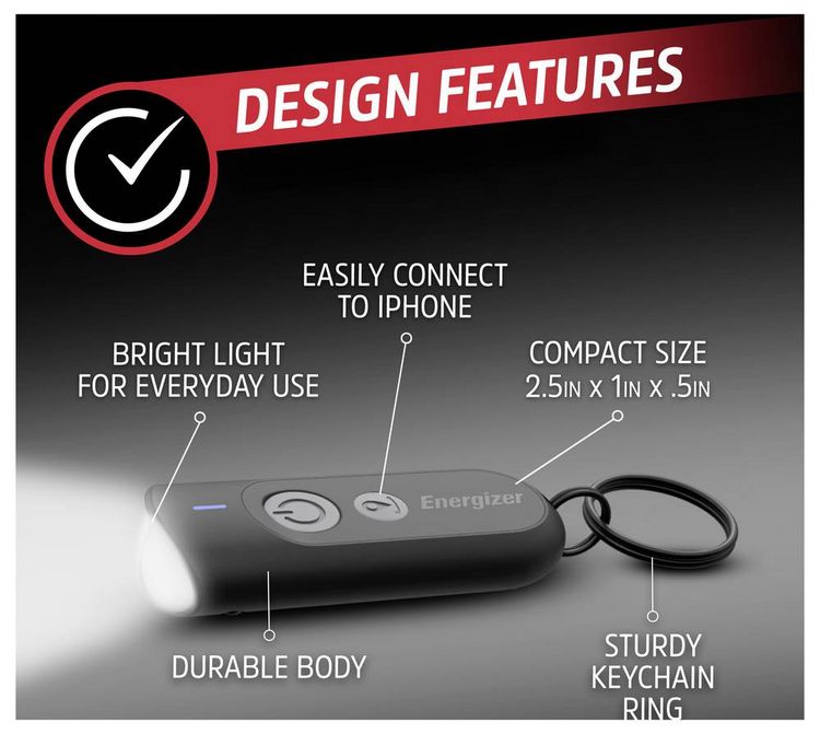 Produktbild: Energizer E304518300 LED Schl&uuml;sselleuchte batteriebetrieben 20lm 10h 22g