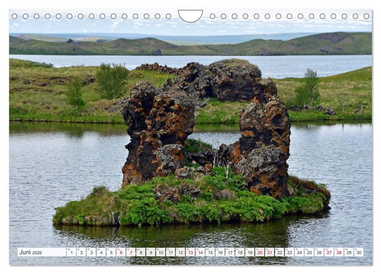 Produktbild: ISLAND, Insel aus Feuer und Eis (Wandkalender 2026 DIN A4 quer), CALVENDO Monatskalender