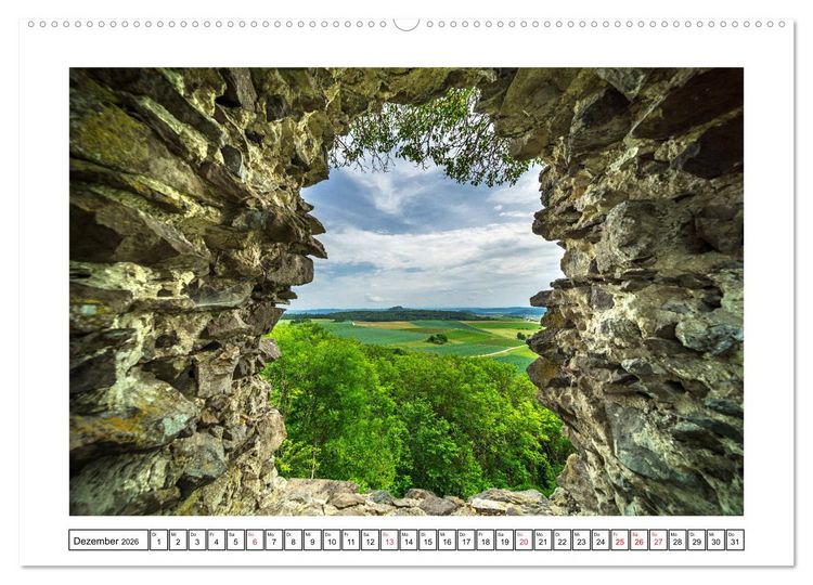Produktbild: Hegau&acute;s Vulkanlandschaft (hochwertiger Premium Wandkalender 2026 DIN A2 quer), Kunstdruck in Hochglanz