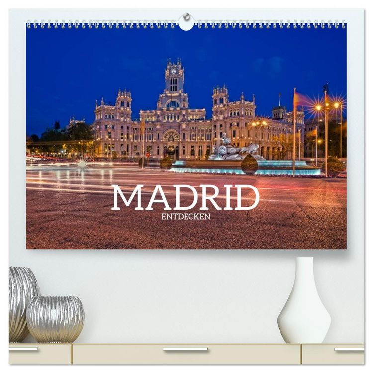 Produktbild: Madrid entdecken (hochwertiger Premium Wandkalender 2026 DIN A2 quer), Kunstdruck in Hochglanz