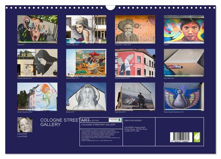 Produktbild: COLOGNE STREETART GALLERY (Wall Calendar 2026 DIN A3 landscape), CALVENDO 12 Month Wall Calendar