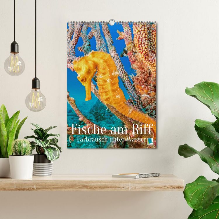 Produktbild: Farbrausch unter Wasser: Fische am Riff (Wandkalender 2026 DIN A3 hoch), CALVENDO Monatskalender