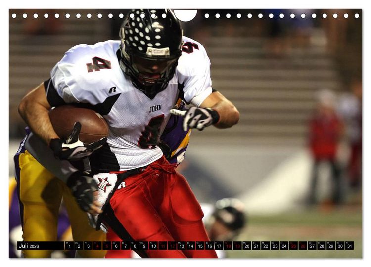 Produktbild: American Football - Athleten (Wandkalender 2026 DIN A4 quer), CALVENDO Monatskalender