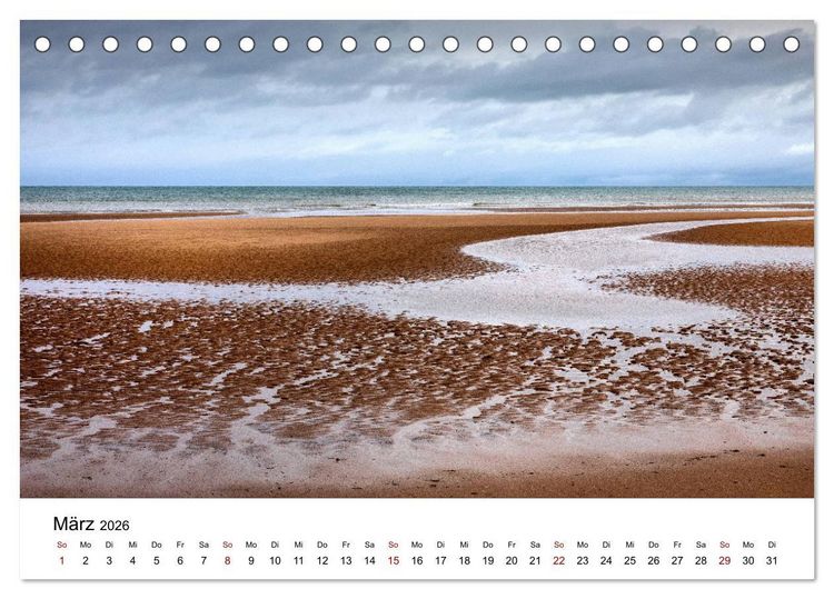 Produktbild: Normandie - Land am Meer (Tischkalender 2026 DIN A5 quer), CALVENDO Monatskalender