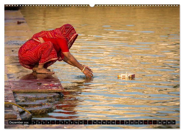 Produktbild: Indien - im Meer der Farben (Wandkalender 2026 DIN A2 quer), CALVENDO Monatskalender