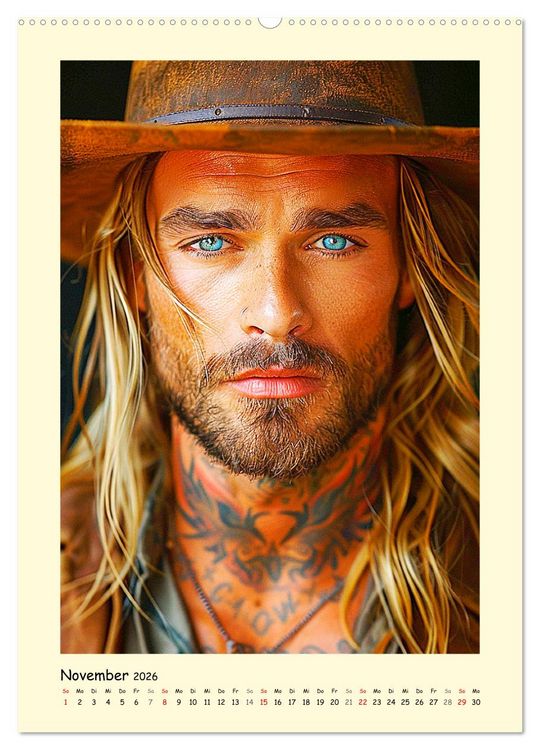 Produktbild: Gay Cowboys. Queerdos. Wild, sch&ouml;n und ungez&auml;hmt (Wandkalender 2026 DIN A2 hoch), CALVENDO Monatskalender